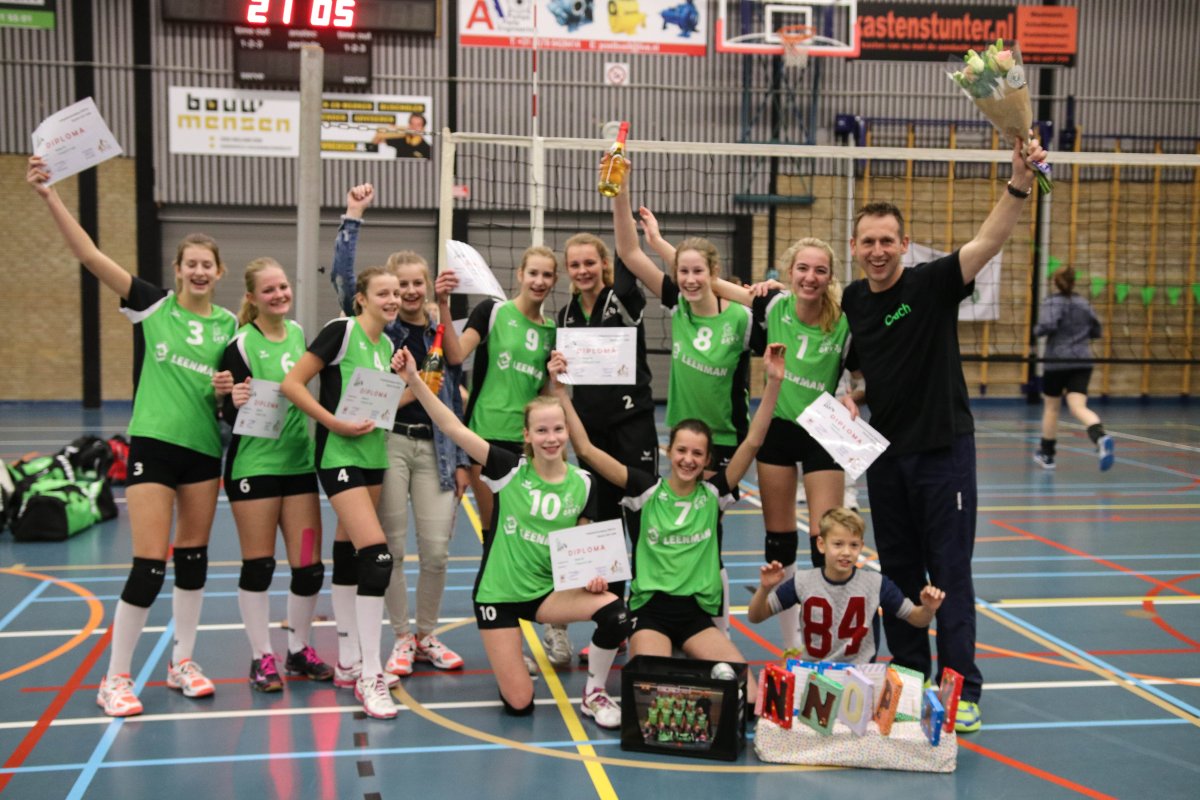 Meisjes B kampioen 2017-2